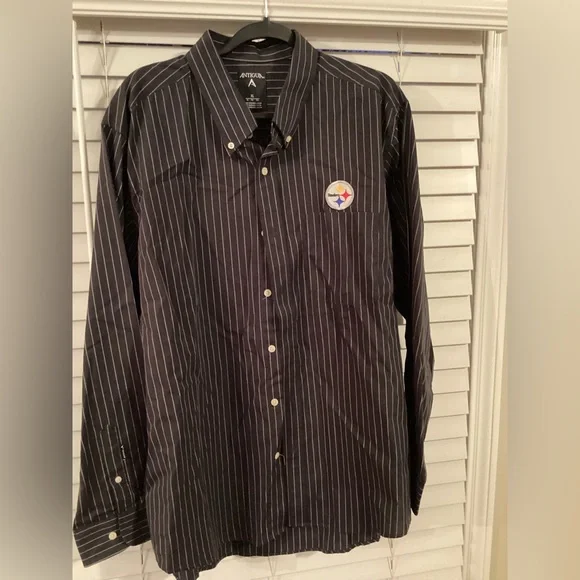 steelers dress shirt Pittsburgh Steelers Levi's NFL Fleece Western Button Down